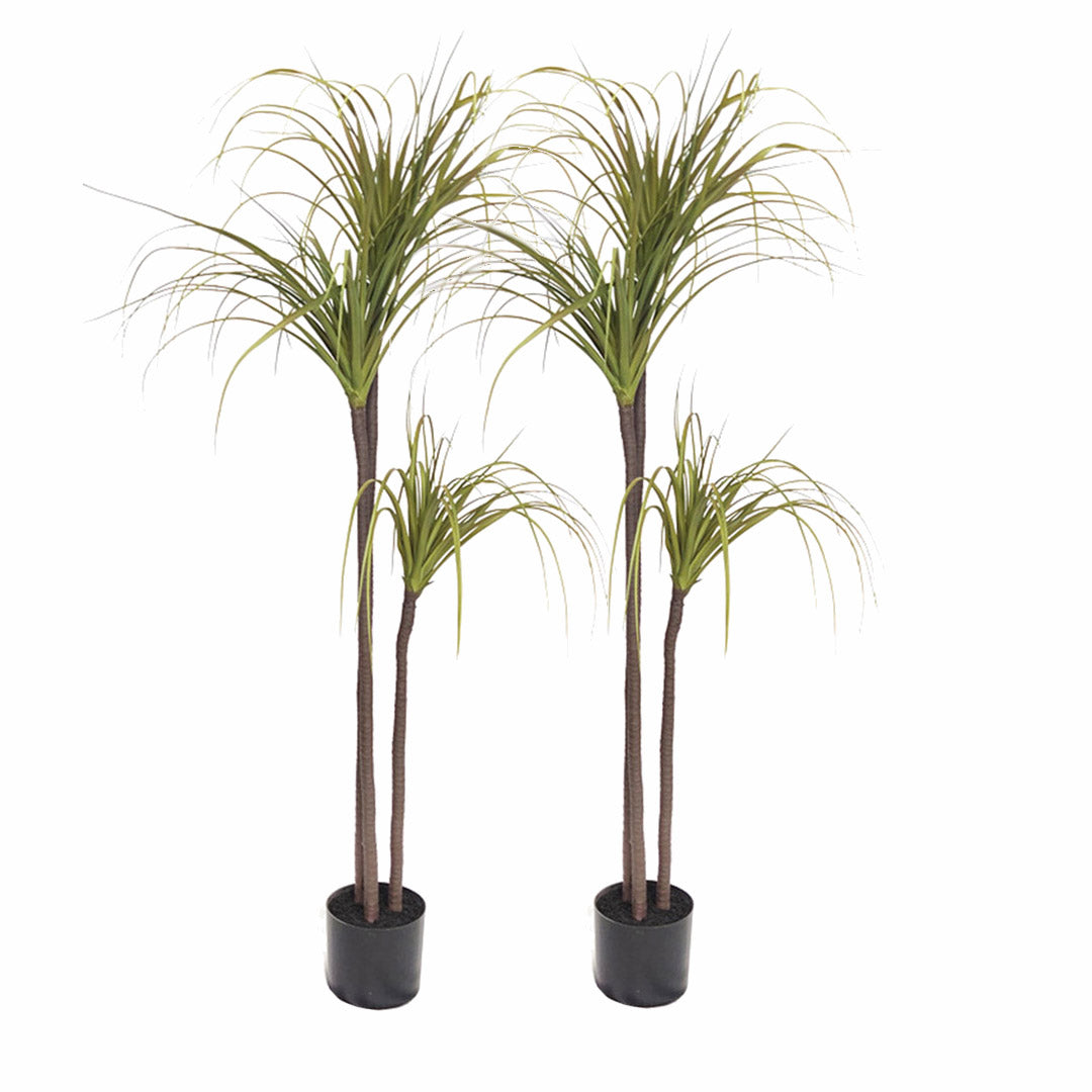 SOGA 2X 145cm Artificial Dracaena Plant Fake Potted, Simulation Tree Fake Plant Home Decor