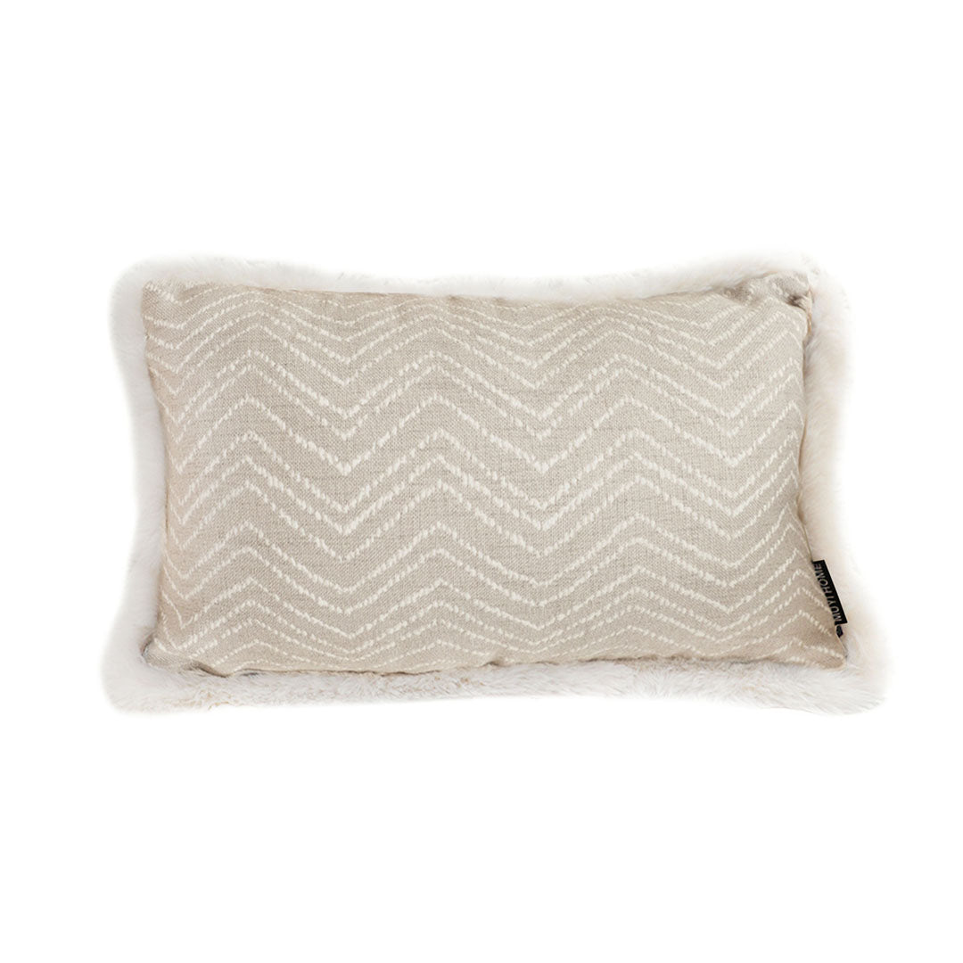 SOGA 30cm Wabi-sabi Cushion Herringbone Lumbar Throw Pillow