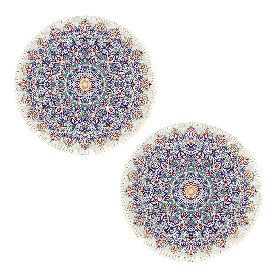 SOGA 2X 120cm Mandala Area Rug for Living Room Lounge, Bedroom, Anti-slip Doormat, Home Decor
