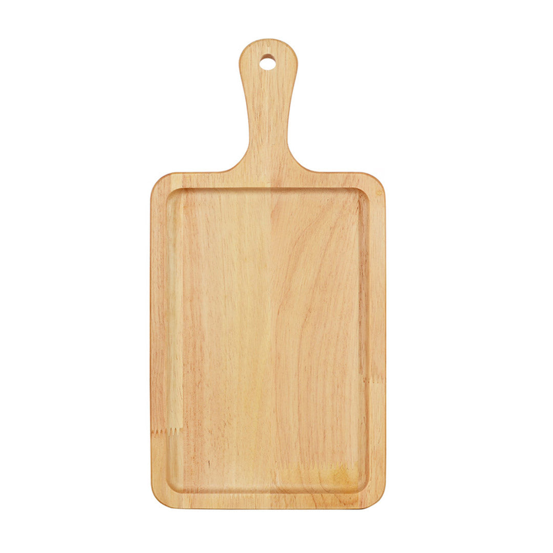 SOGA 35cm Rectangle Premium Wooden Oak Food Serving Tray Charcuterie Board Paddle Home Decor
