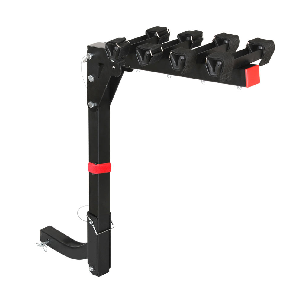 Giantz 4 Bicycle Bike Carrier Rack Car 2" Hitch Mount Foldable Black,Giantz 4 Bicycle Bike Carrier Rack Car 2" Hitch Mou