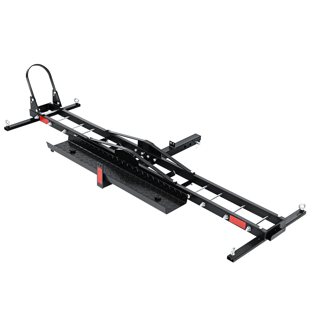 Giantz Motorcycle Motorbike Carrier Rack Arm Dirt Bike Ramp 2"Towbar Steel Black,Giantz Motorcycle Motorbike Carrier Rac
