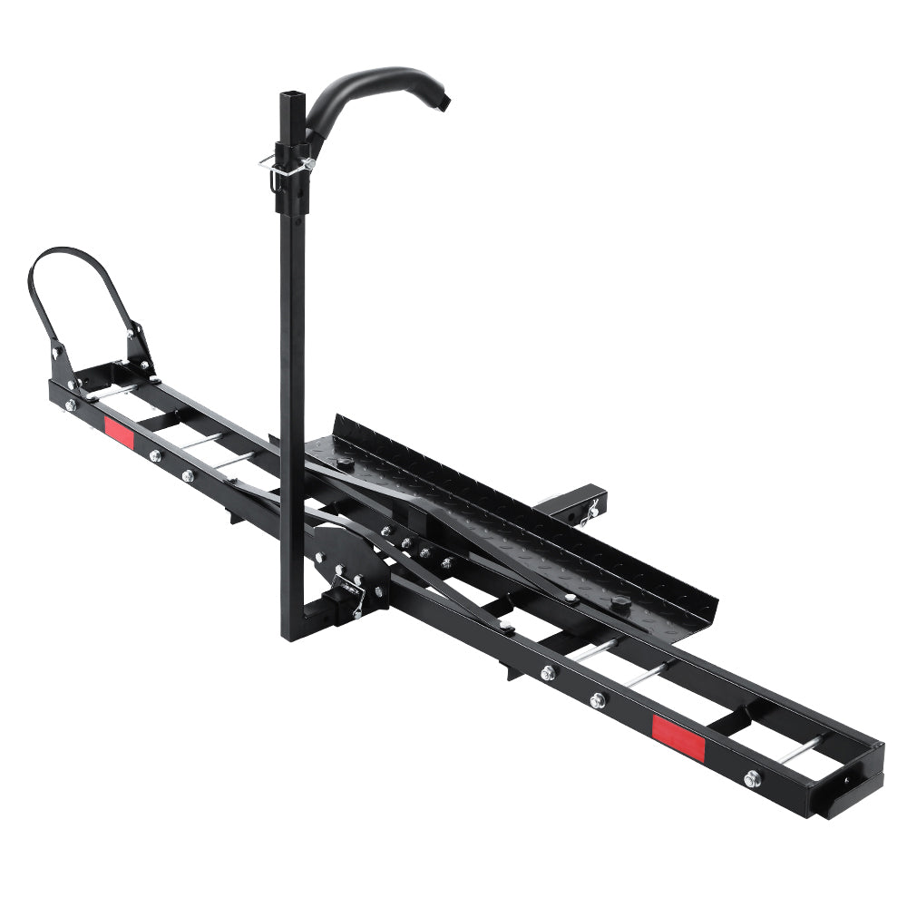 Giantz Motorcycle Motorbike Carrier Rack Ramp 2"Towbar Adjustable Height Black,Giantz Motorcycle Motorbike Carrier Rack