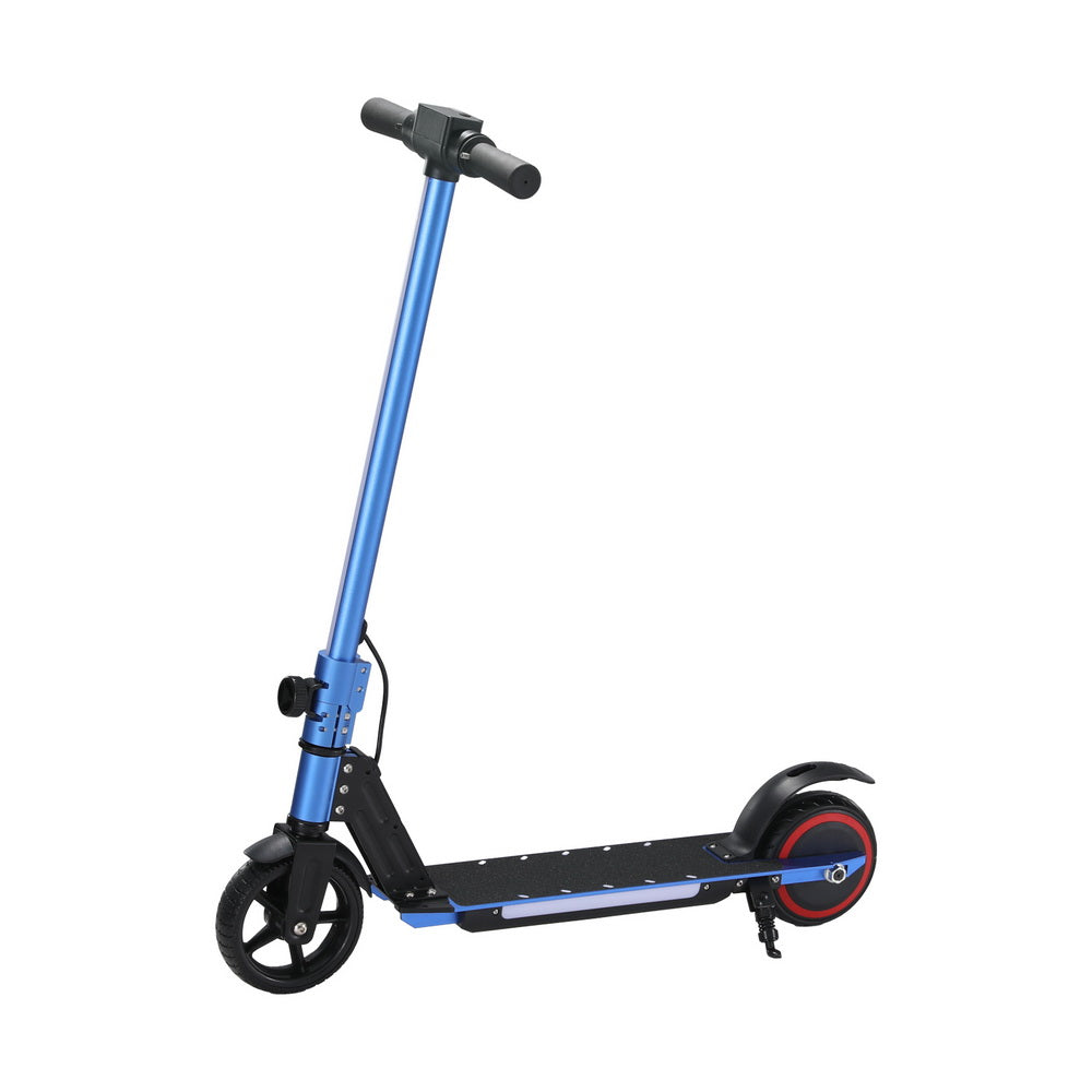 Electric Scooter 130W 16KM/H LED Light Folding Portable Riding Commuter Blue