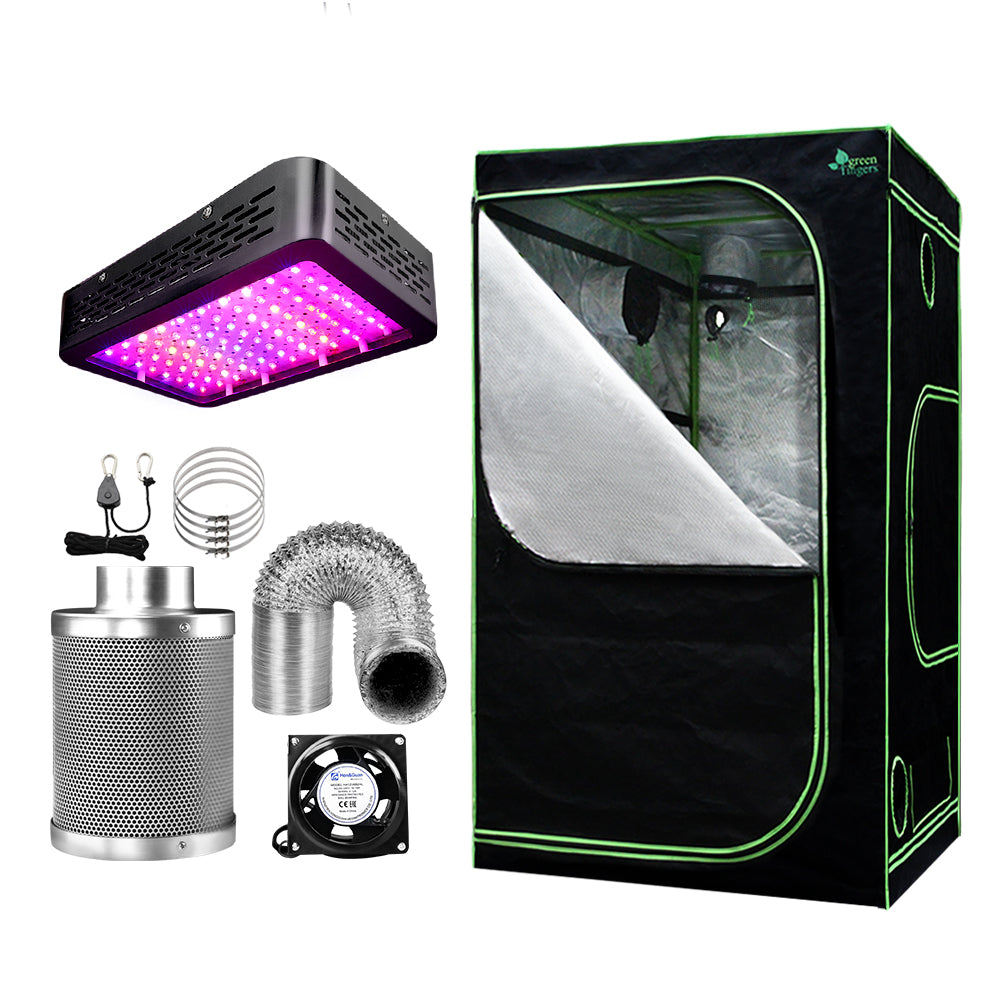 Green Fingers Grow Tent Light Kit 90x90x180CM 1000W LED 6" Vent Fan,Green Fingers Grow Tent Light Kit LED 1000W Full Spe