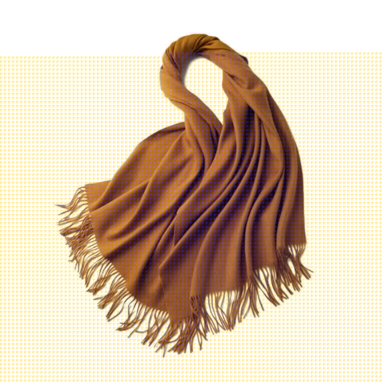 100% MERINO VIRGIN WOOL SHAWL 970115 YELLOW