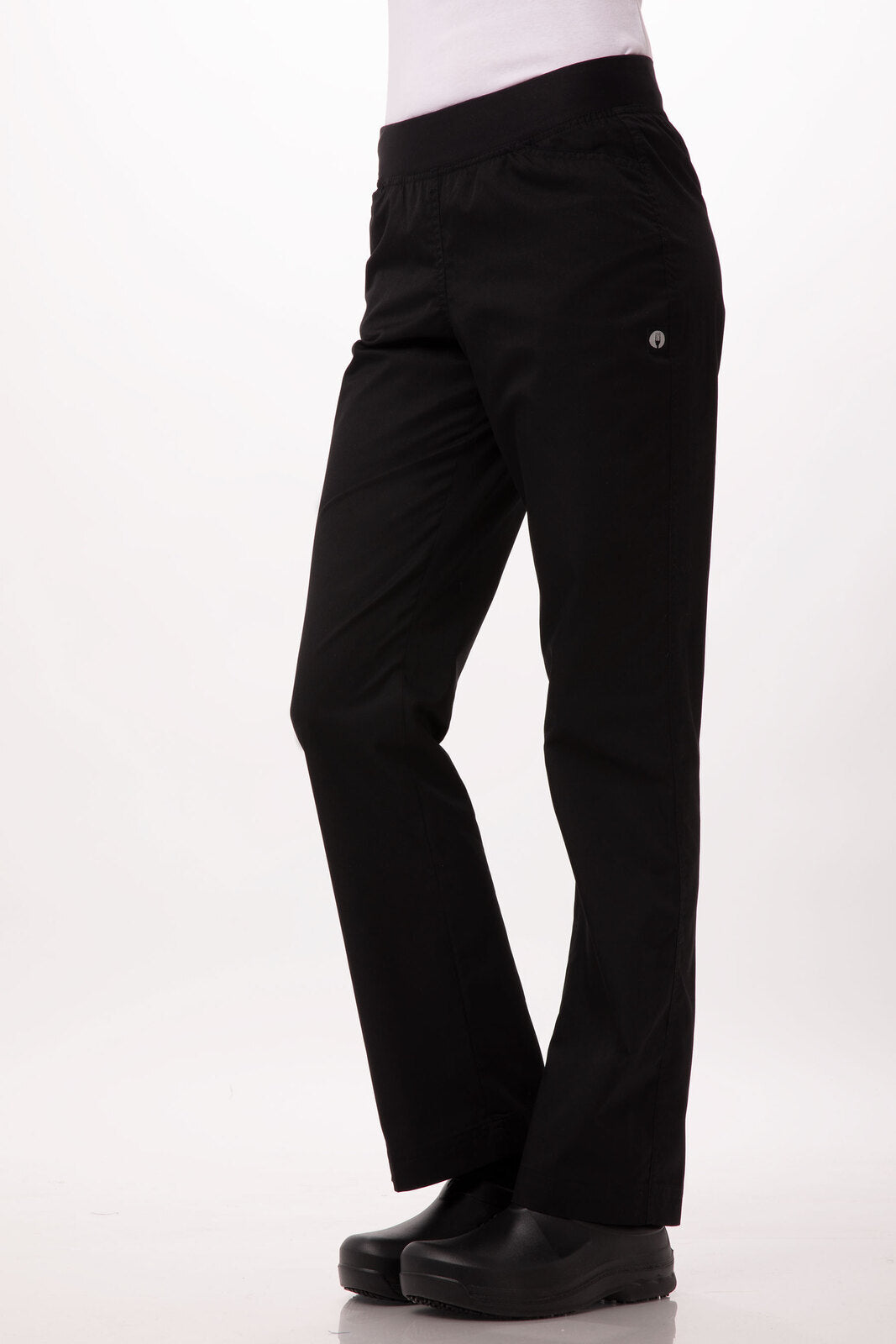 Lightweight Black XXL Slim Women's Chef Pants by Chef Works