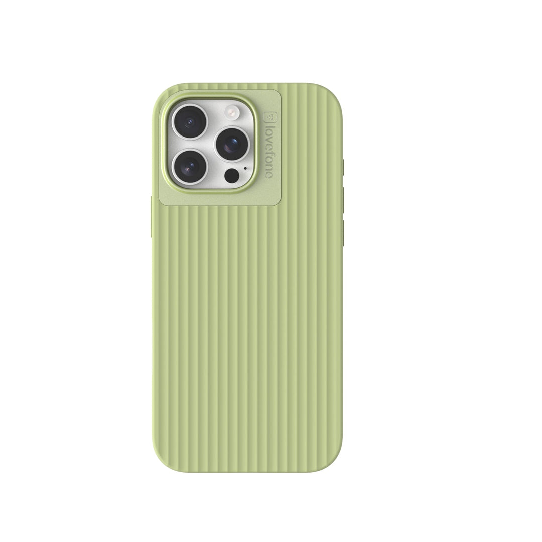 Lovefone Suitcase Case iPhone 15 Pro Max Lime Luggage