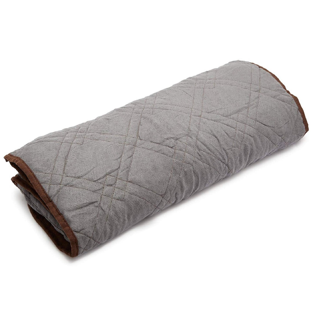 Sprint Industries Reversible Slipover Pet Couch Sofa Cover Protector Armchair - Love Seat - Chocolate Charcoal