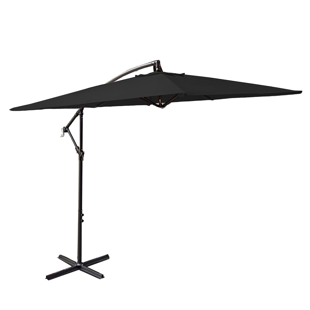 Milano 2.2M Outdoor Umbrella Cantilever Garden Deck Patio Shade Water-Resistant - Charcoal