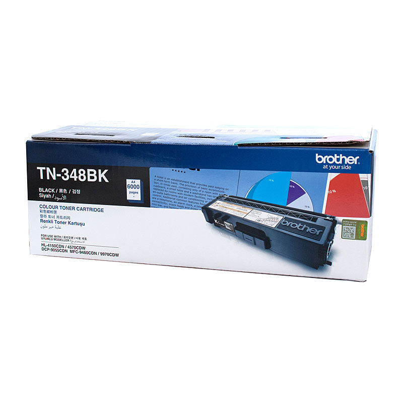Brother TN-348BK Colour Laser Toner - Super High Yield Black-HL- 4150CDN/4570CDW, DCP-9055CDN, MFC-9460CDN/9970CDW - 600