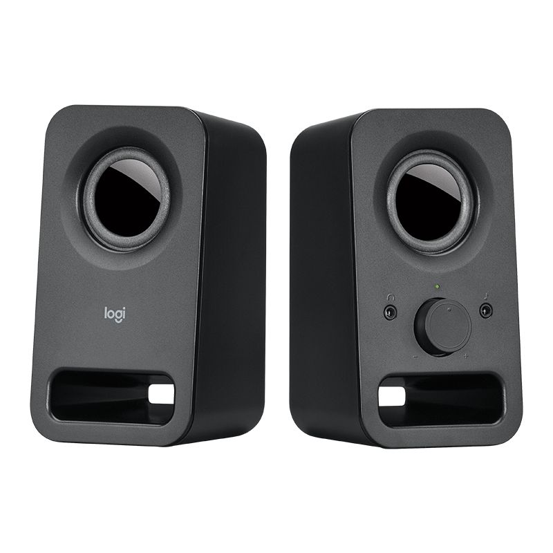 Logitech Z150 2.0 Stereo Speakers 6W Compact Size Easily Access to Power & Volume Control Headphone & Auxiliary Jack for