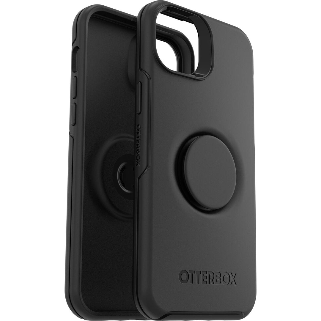OTTERBOX Apple iPhone 14 Plus Otter + Pop Symmetry Series Antimicrobial Case - Black (77-88743), Durable Protection, Swa