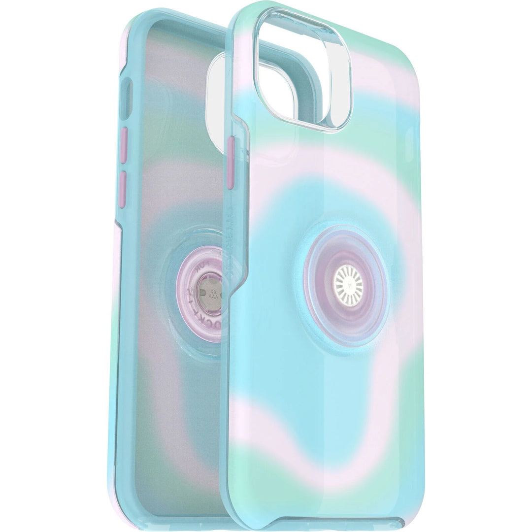 OTTERBOX Apple iPhone 14 Plus Otter + Pop Symmetry Series Case - Glowing Aura (Pink) (77-89697), 3X Military Standard Dr