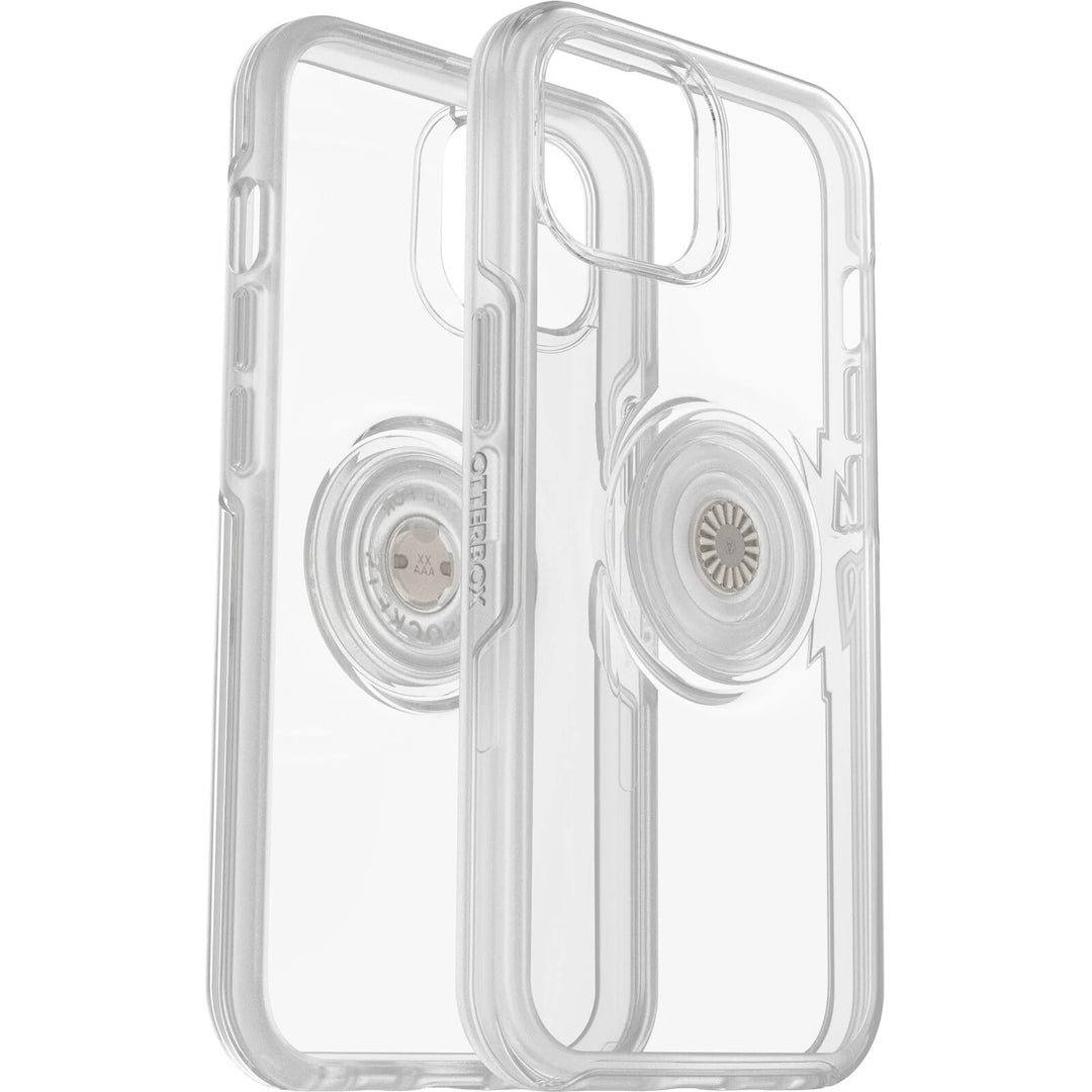 OTTERBOX Apple iPhone 14 / iPhone 13 Otter + Pop Symmetry Series Clear Case - Clear Pop (77-89701), 3X Military Standard