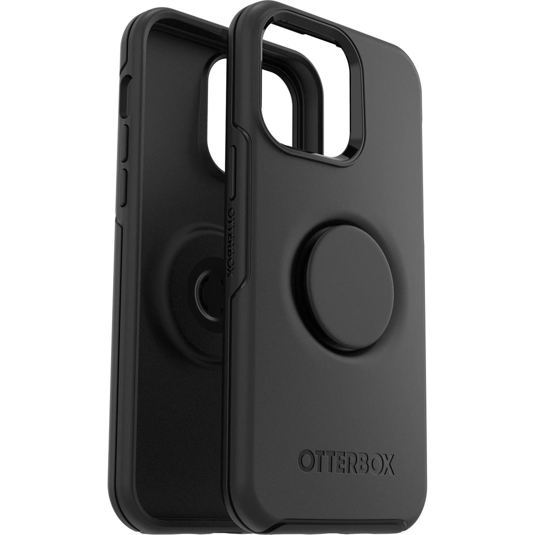 OTTERBOX Apple iPhone 14 Pro Max Otter + Pop Symmetry Series Antimicrobial Case - Black (77-88765), Durable Protection,