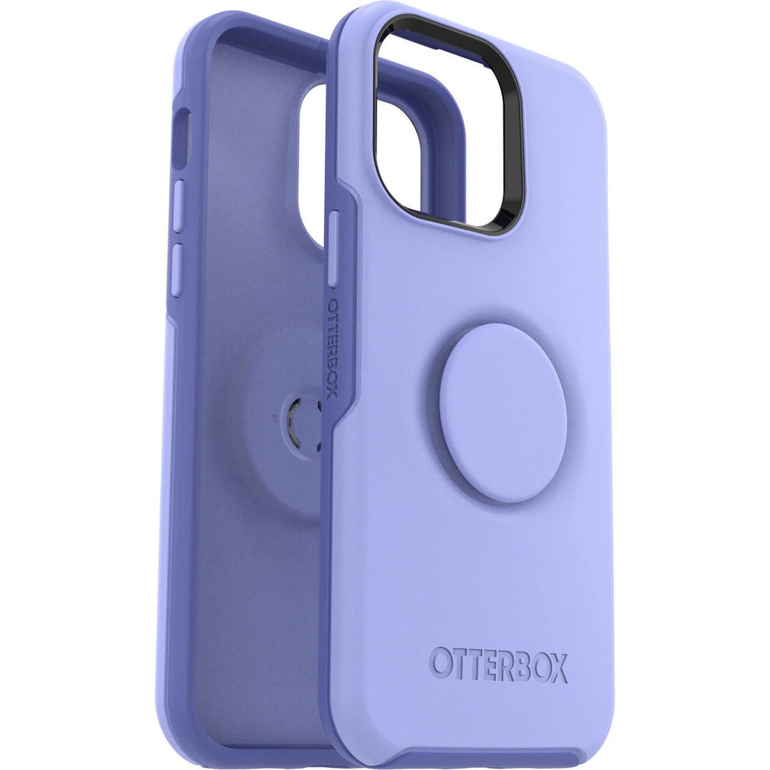 OTTERBOX Apple iPhone 14 Pro Max Otter + Pop Symmetry Series Antimicrobial Case - Periwink (Purple) (77-88771), Durable