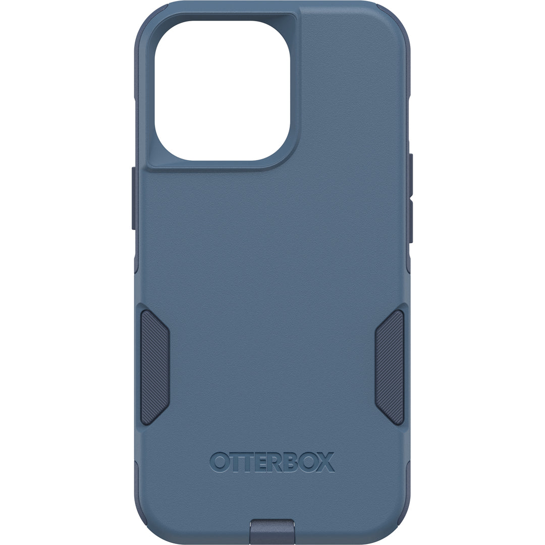OTTERBOX Apple iPhone 13 Pro Commuter Series Antimicrobial Case - Rock Skip Way (Blue) (77-83440), Wireless Charging Com