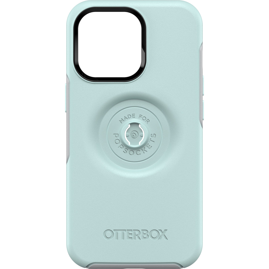 OTTERBOX Apple iPhone 13 Pro Otter + Pop Symmetry Series Antimicrobial Case - Tranquil Waters (Blue) (77-83545), Integra