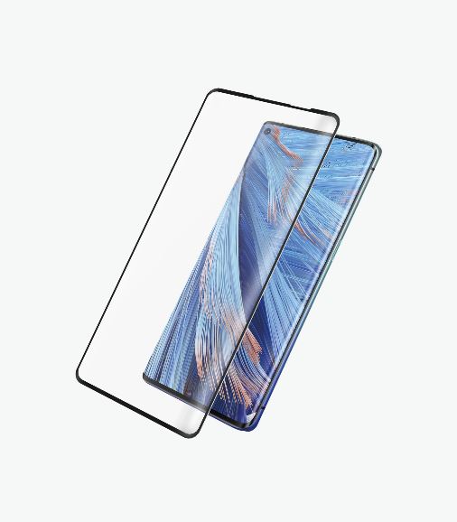 PANZER GLASS Screen Protector - Case Friendly - For Oppo Find X2 neo Full Frame Coverage, Rounded Edges, Crystal Clear,