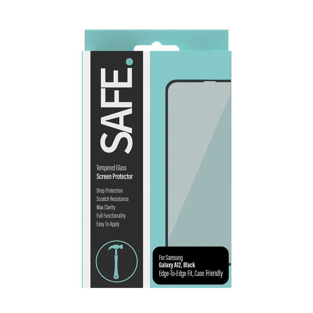 PANZER GLASS Tempered Glass Screen Protector - Case Friendly - for Samsung Galaxy A12 - Drop Protective, Scratch Resista