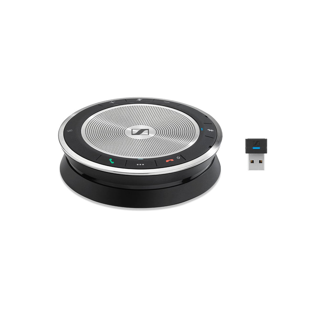 SENNHEISER l Sennheiser Bluetooth speakerphone for up to 8 people, USB-C and USB-A connectivity plus Bluetooth. Voice ac