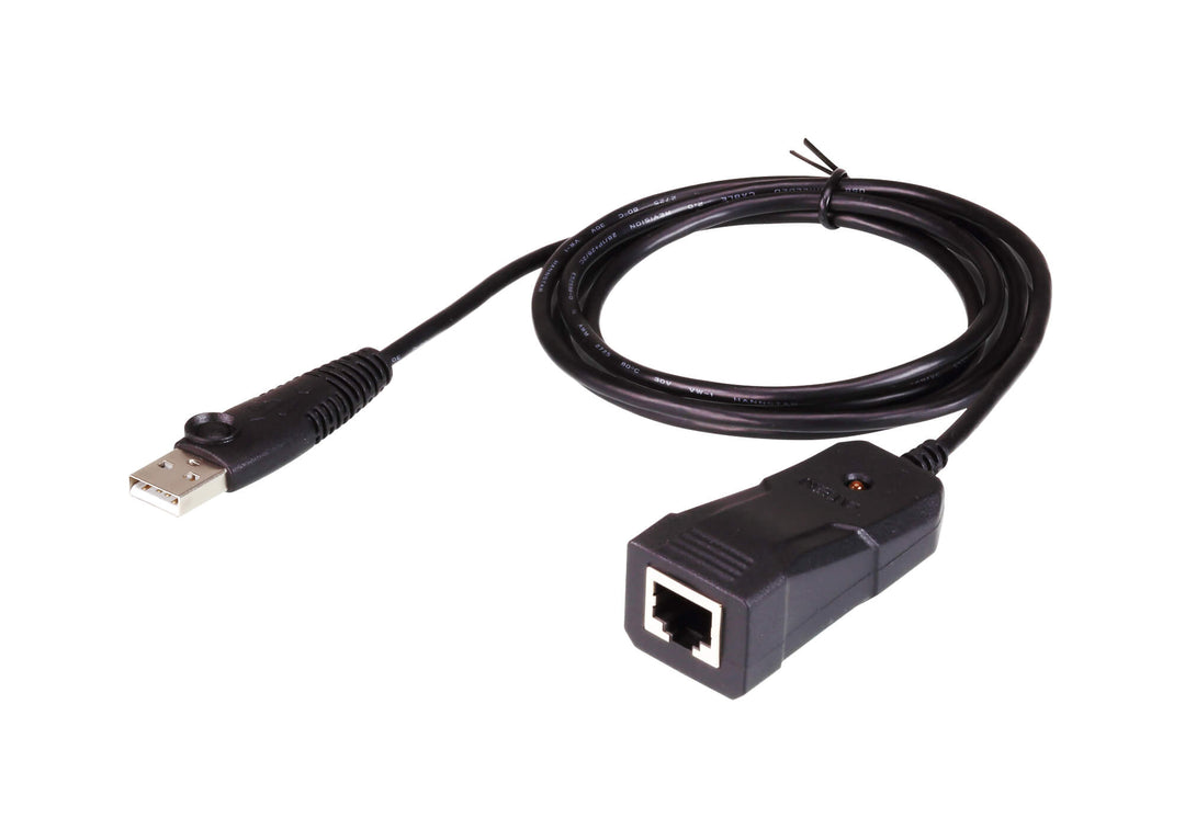 ATEN USB to RJ-45 Serial (RS232) converter; Support Straight RJ45 Cable, 921.6 Kbps Data Transfer Rate; OS Compatibility