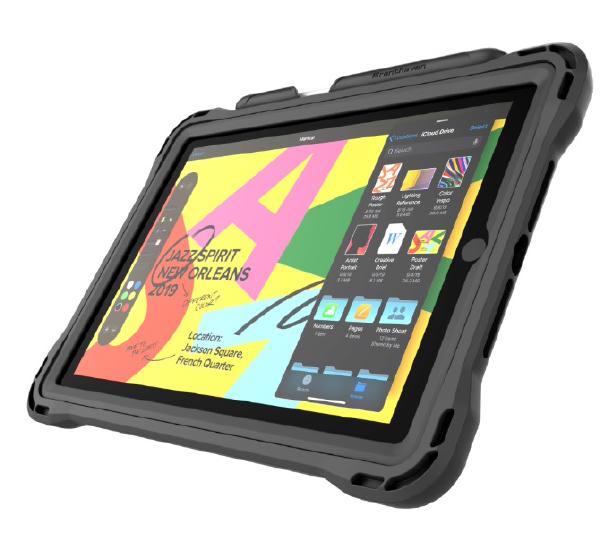 Brenthaven Edge 360 Rugged Case Designed for Apple iPad 10.2" 2021 Gen 9 (also 7/8 Gen (Models: A2197, A2228, A2068, A21