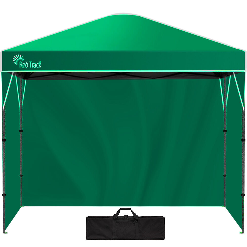 RED TRACK 3.6x2.2m Ultra Compact Folding Gazebo, Walls, Carry bag, Portable Outdoor Popup Marquee for Camping Beach, Gre
