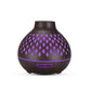 Essential Oil Aroma Diffuser and Remote - 400ml Hollowed Wood Mist Humidifier