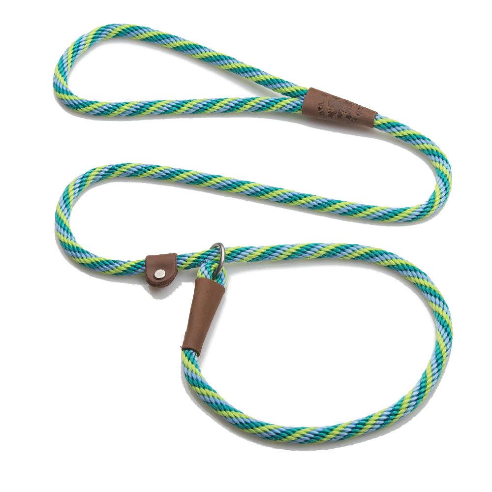 Mendota British Style Slip Leash - Length 3/8in x 6ft(10mm x 1.8m) - Twist - Seafoam