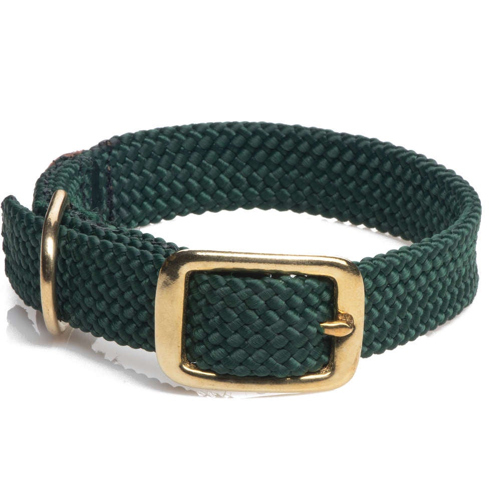 Mendota Doublebraided Junior Collar 14" Hunter Green