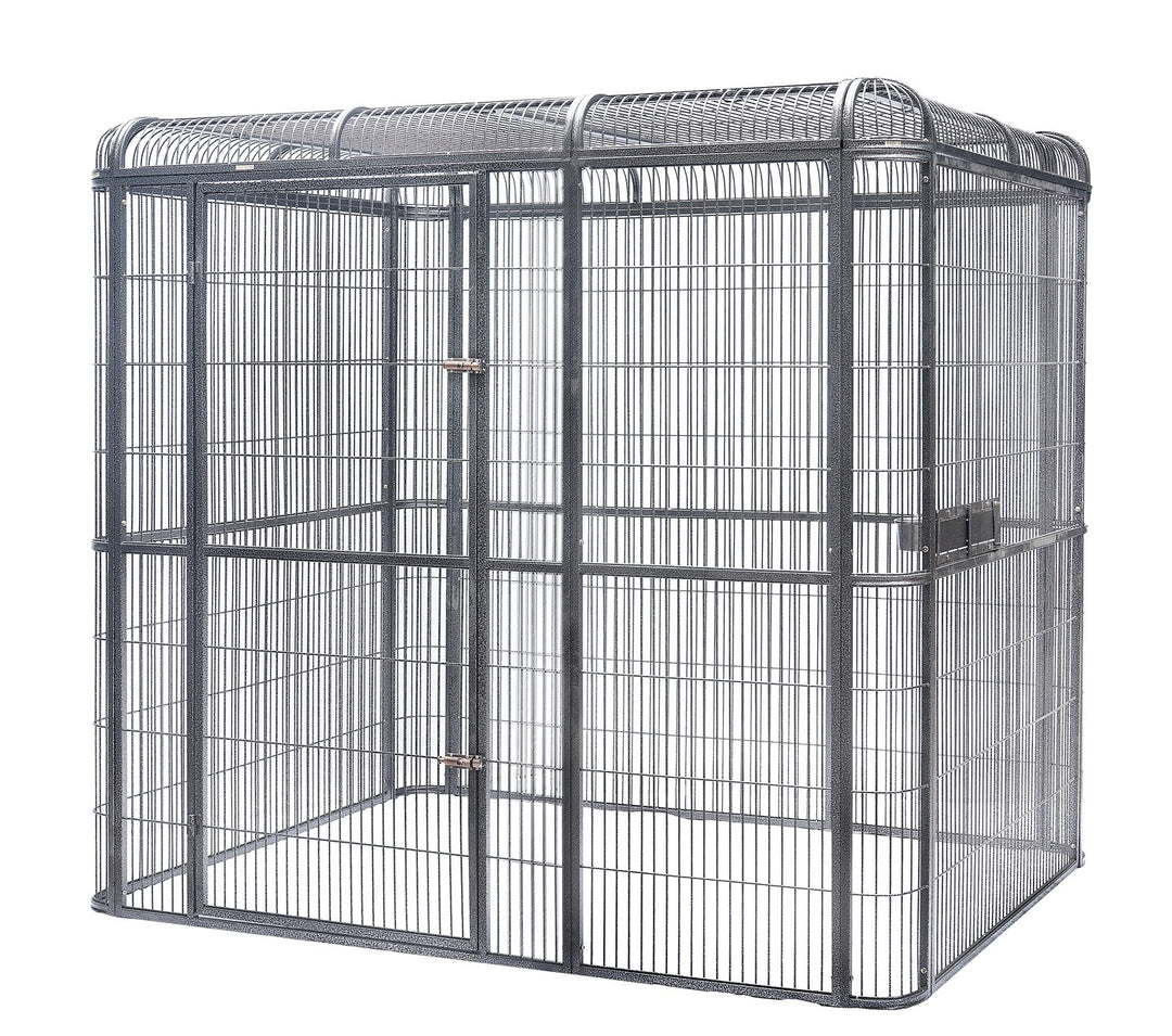 YES4PETS XXXXL Walk-in Bird Cat Dog Chicken Rabbit Cage Pet Parrot Aviary Perch 219x158x203cm With Green Cover