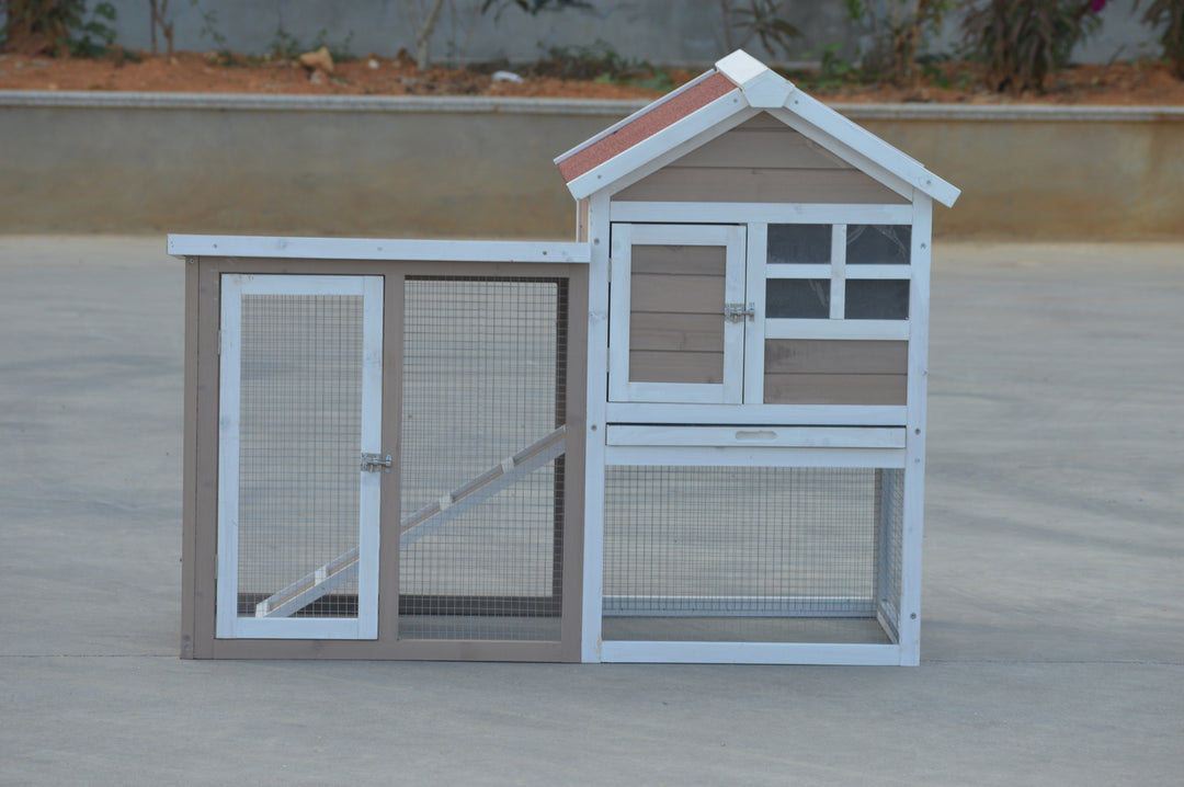 YES4PETS Rabbit Hutch Small Ferret Guinea Pig Cage Hen Chook Cat Kitten House