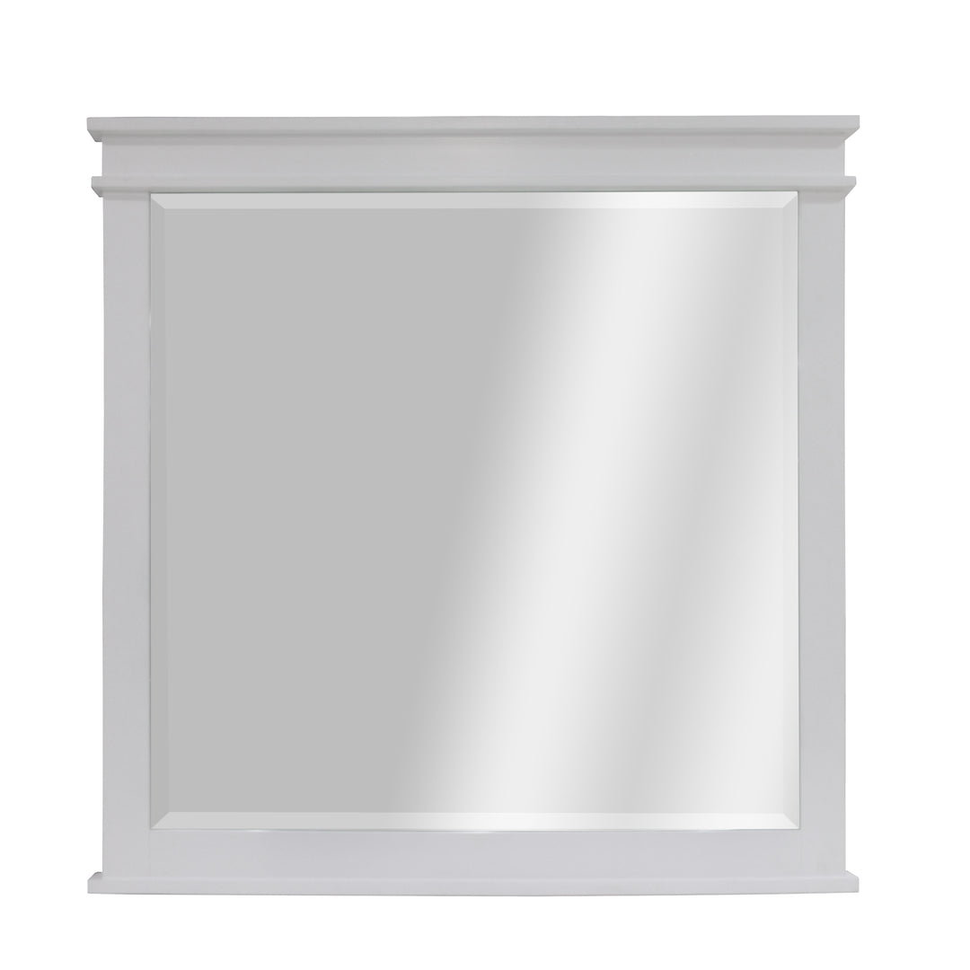 Lily Dresser Mirror Vanity Dressing Table Solid Pine Wood Frame - White