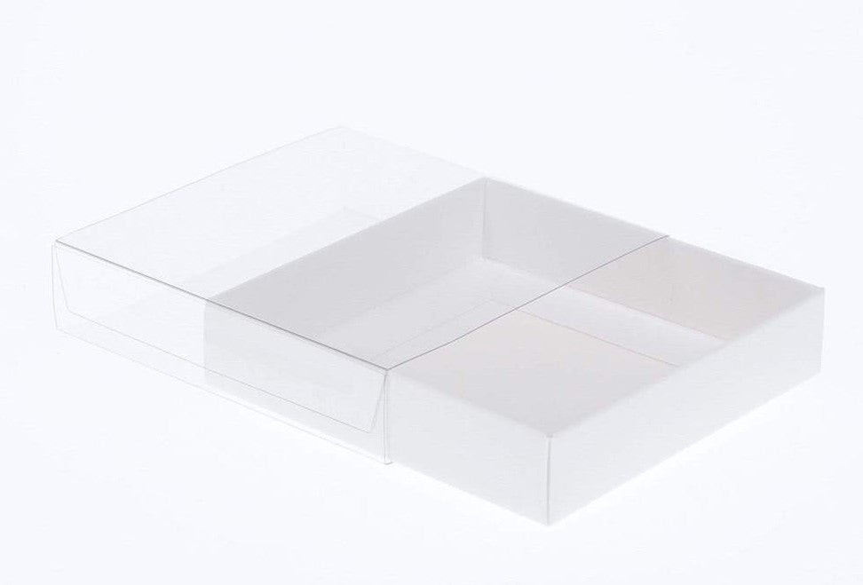 10 Pack of 10cm Square Invitation Coaster Favor Function product Presentation Cookie Biscuit Patisserie Gift Box - 4cm d