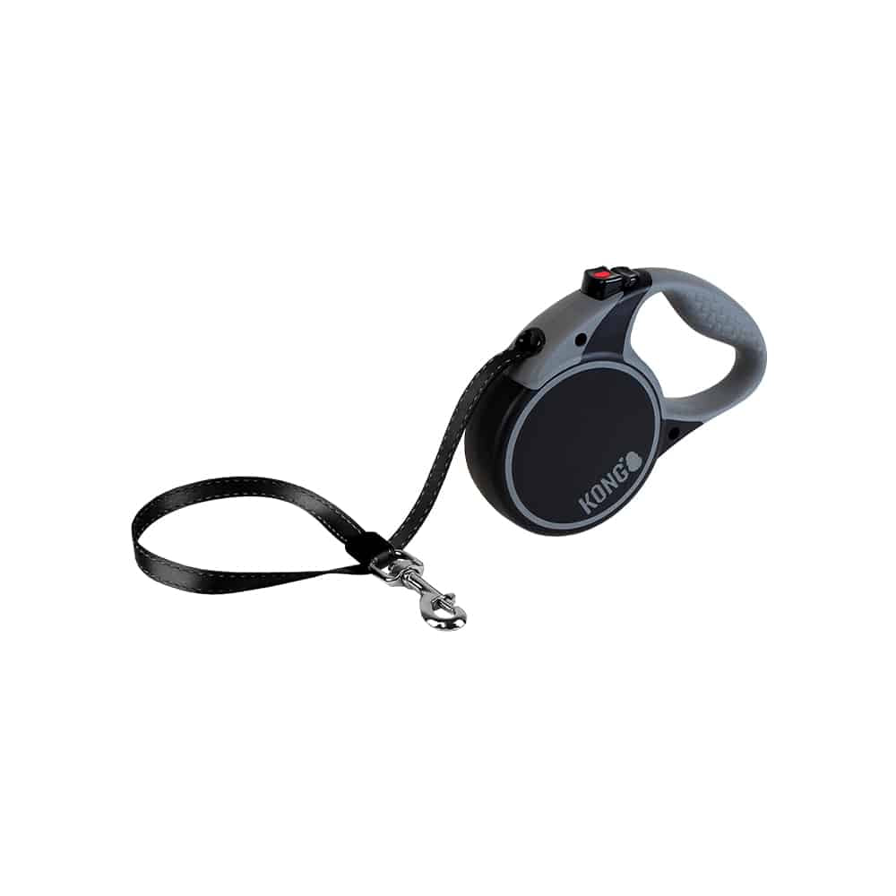 KONG Terrain Black Retractable Leashes Medium