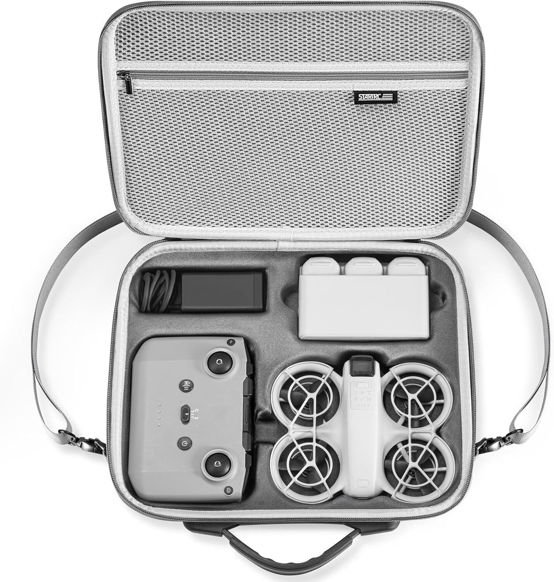 STARTRC Carrying Case for DJI Neo Portable PU Storage Protective Bag for DJI Neo Fly More Combo Accessories, Compatible