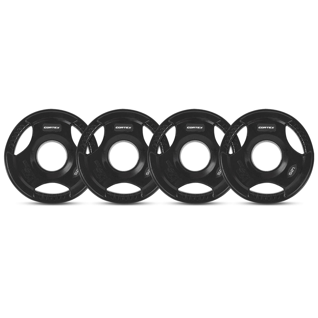 CORTEX 1.25kg Tri-Grip Olympic Plates 50mm (Set of 4)