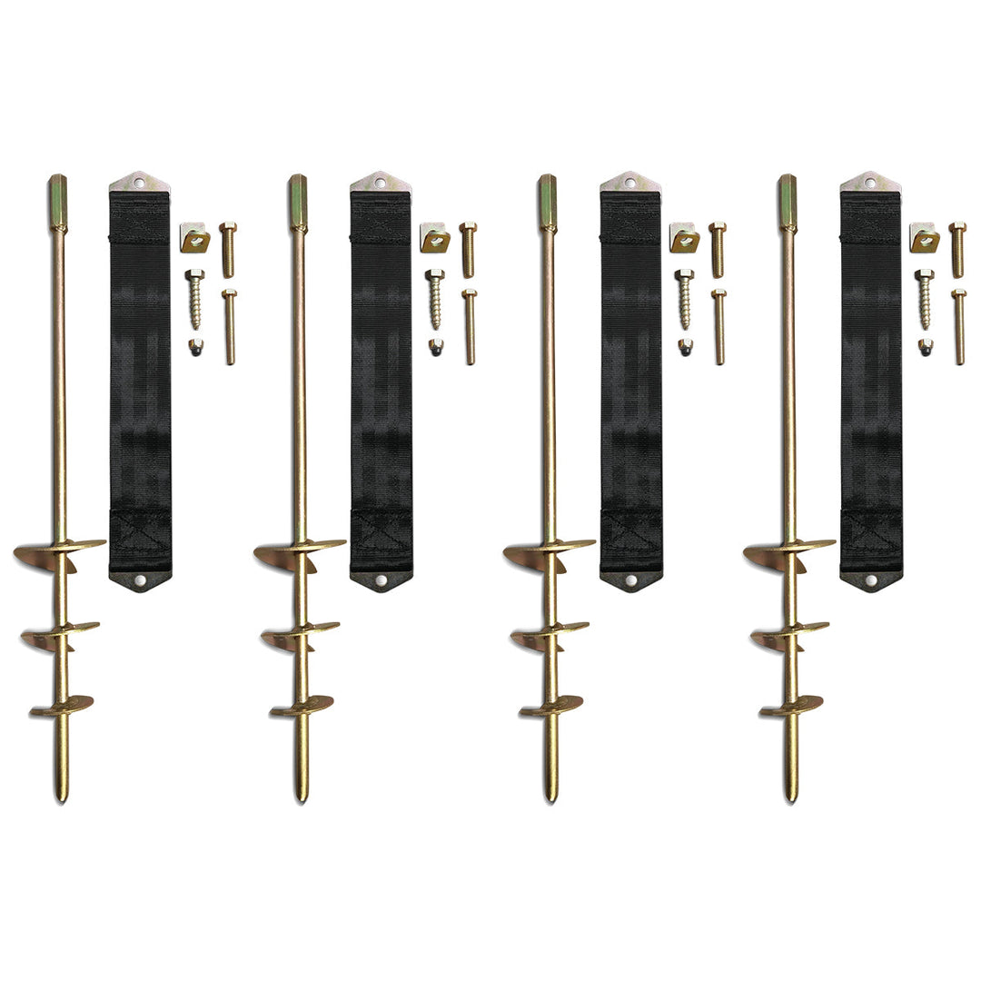 Lifespan Kids Ground Anchor Kit (Set of 4pcs) For Trampoline, Swing Set, Play Equipment