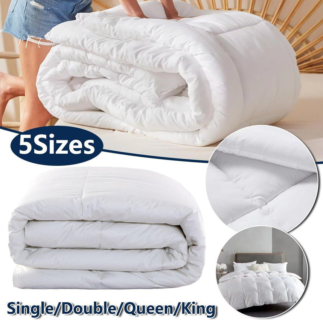 Luxury Hotel Quilt Core – Soft Microfiber Down Alternative Comforter for All Seasons - 180x210cm-Brushed