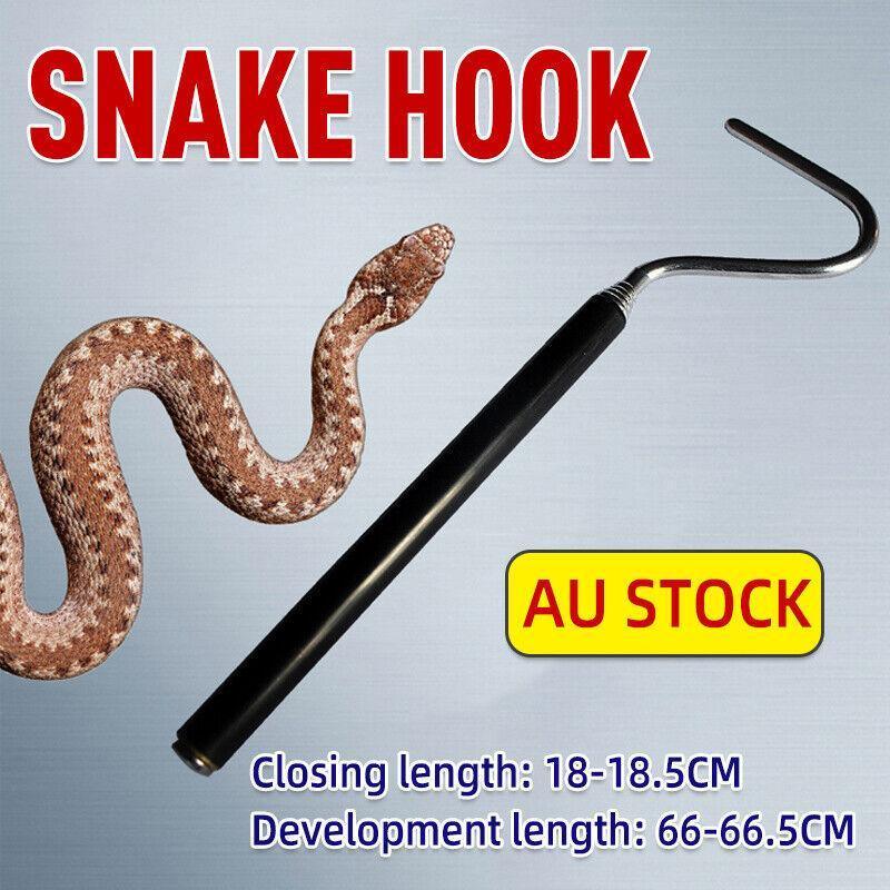 Snake Hook Adjustable Telescopic Snake Capture Hook Stainless Steel Reptile Hook