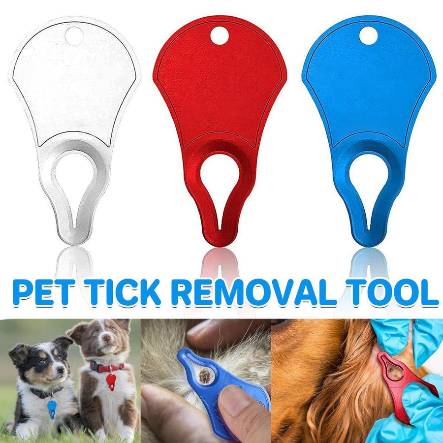 1PC Tick Removal Tool Pet Dog Lice Clip Cat Flea Removal Tool Tick Remover Tool - Silver