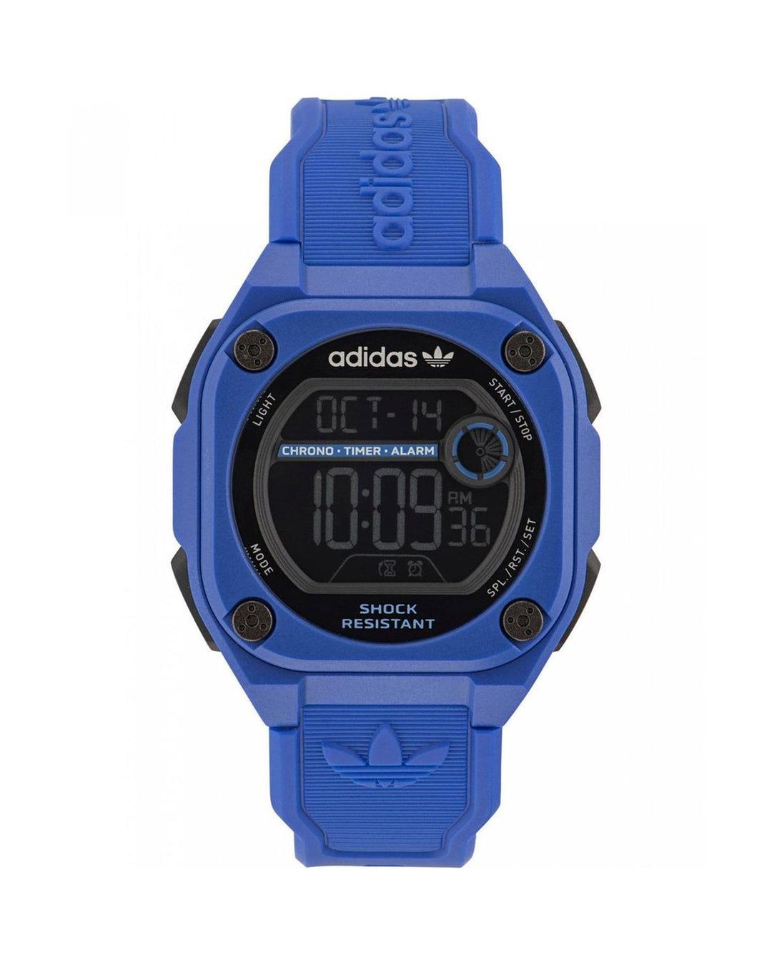 Adidas Unisex's Blue Silicone Watch - One Size