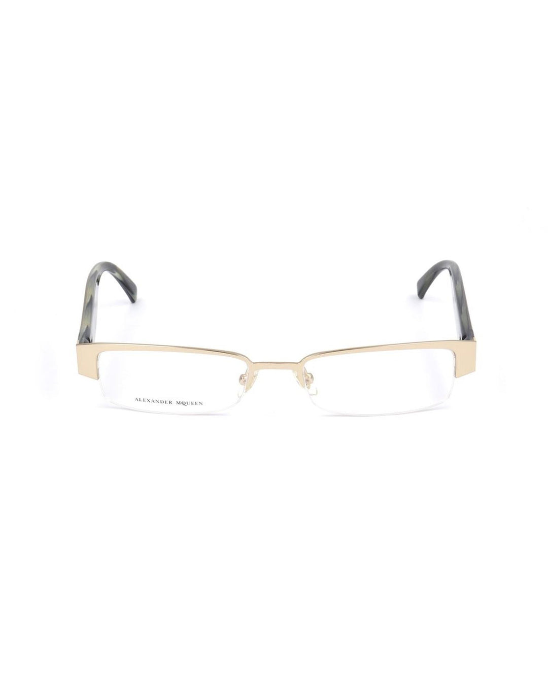 Alexander McQueen Unisex's Gold Metal Frames - One Size