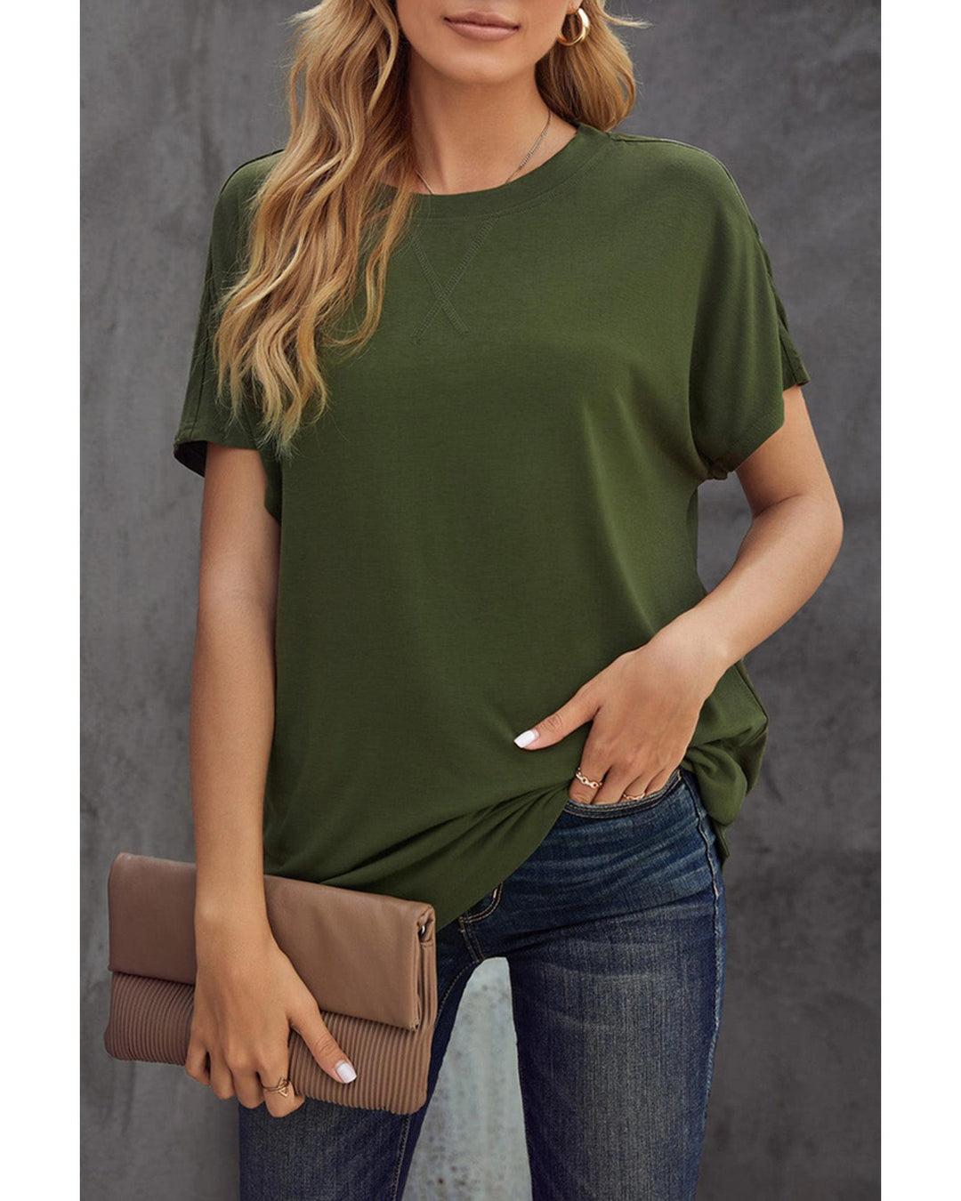 Azura Exchange Solid Color Short Sleeve Tee - XL