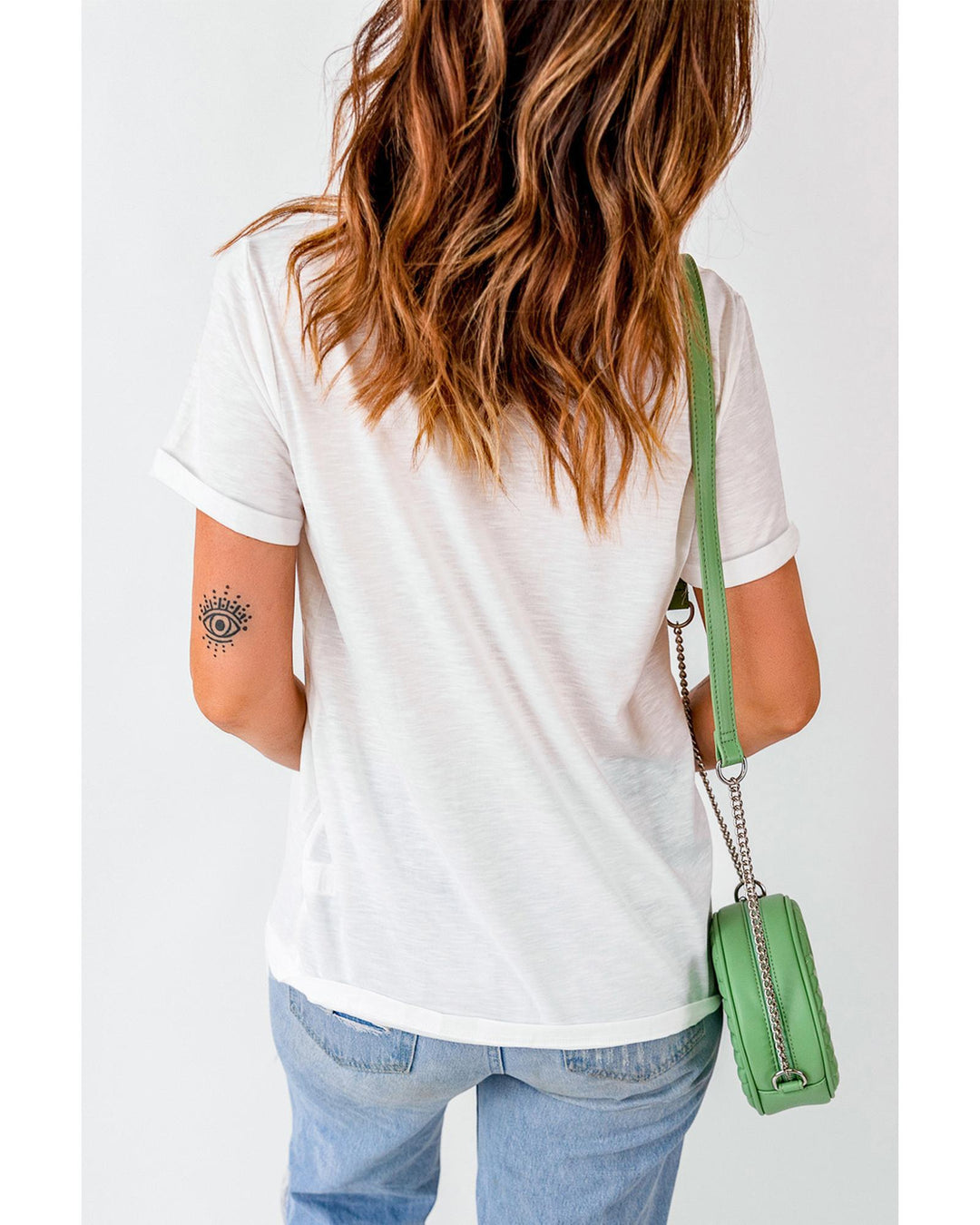 White FALL Vibe Leopard Print Crew Neck T Shirt - 2XL