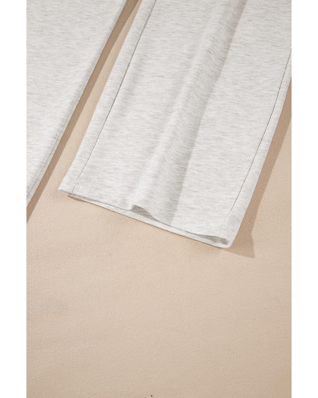 Light Grey Cross-Waist Wide Leg Lounge Pants - XL