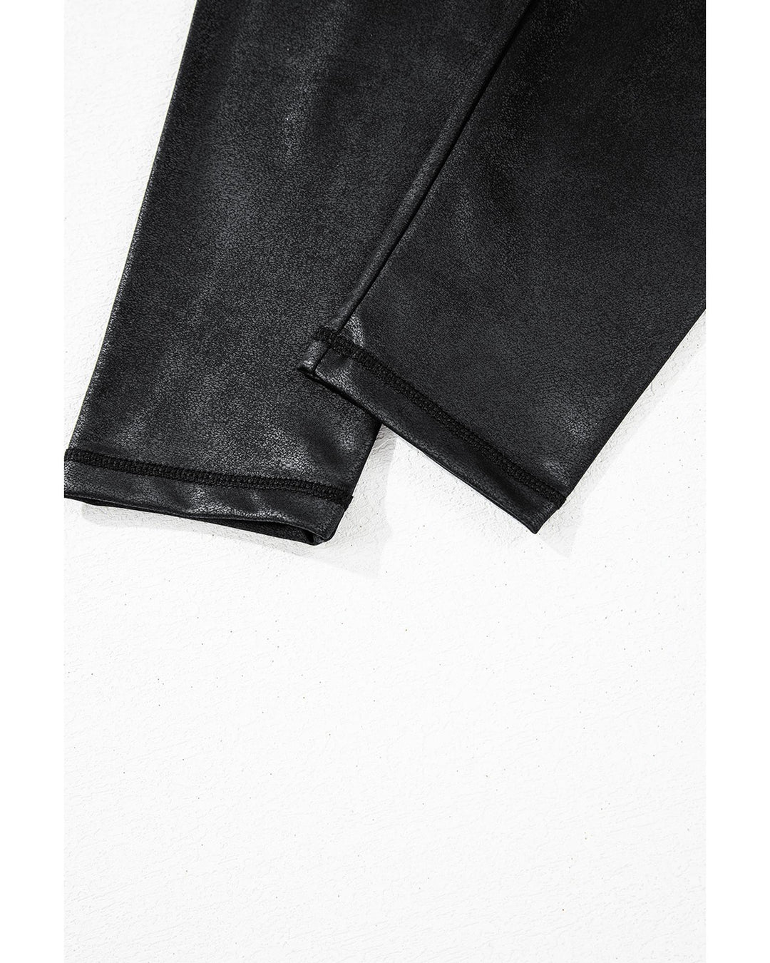 Black V Crossover High Waist Pocketed Leggings - S