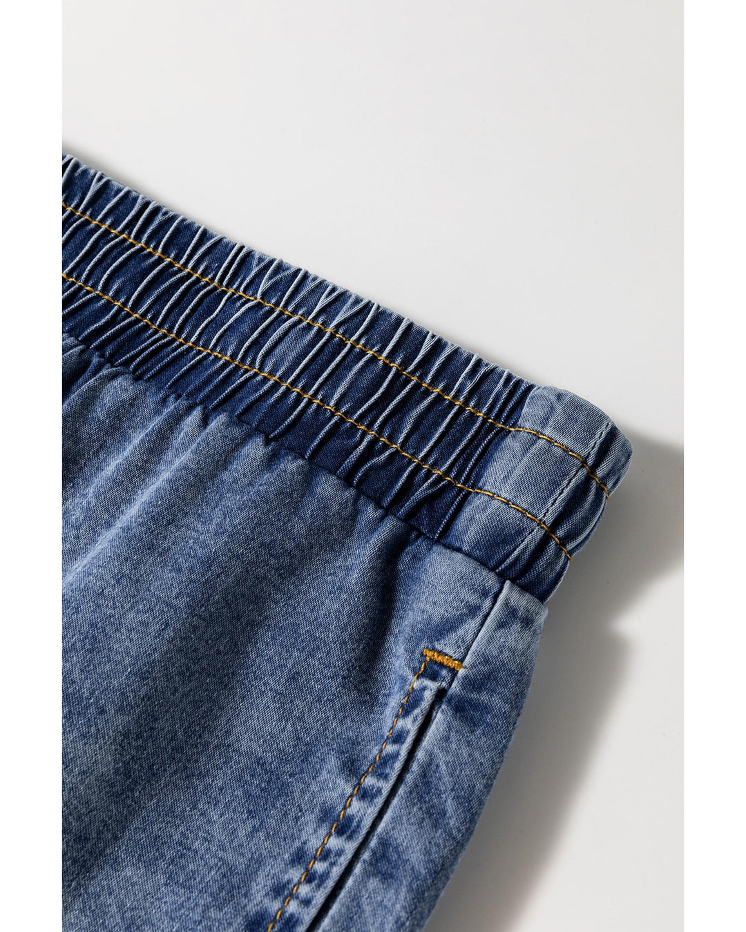 Azura Exchange Dusk Blue Plus Size Drawstring High Waist Straight Leg Jeans - 2X